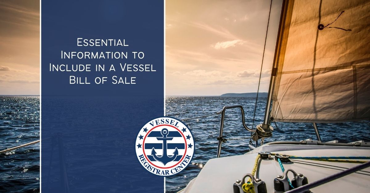 Vessel Bill of Sale