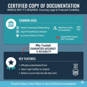 Certified Copy of Documentation 